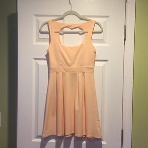 Heart Key Hole Peach Dress
